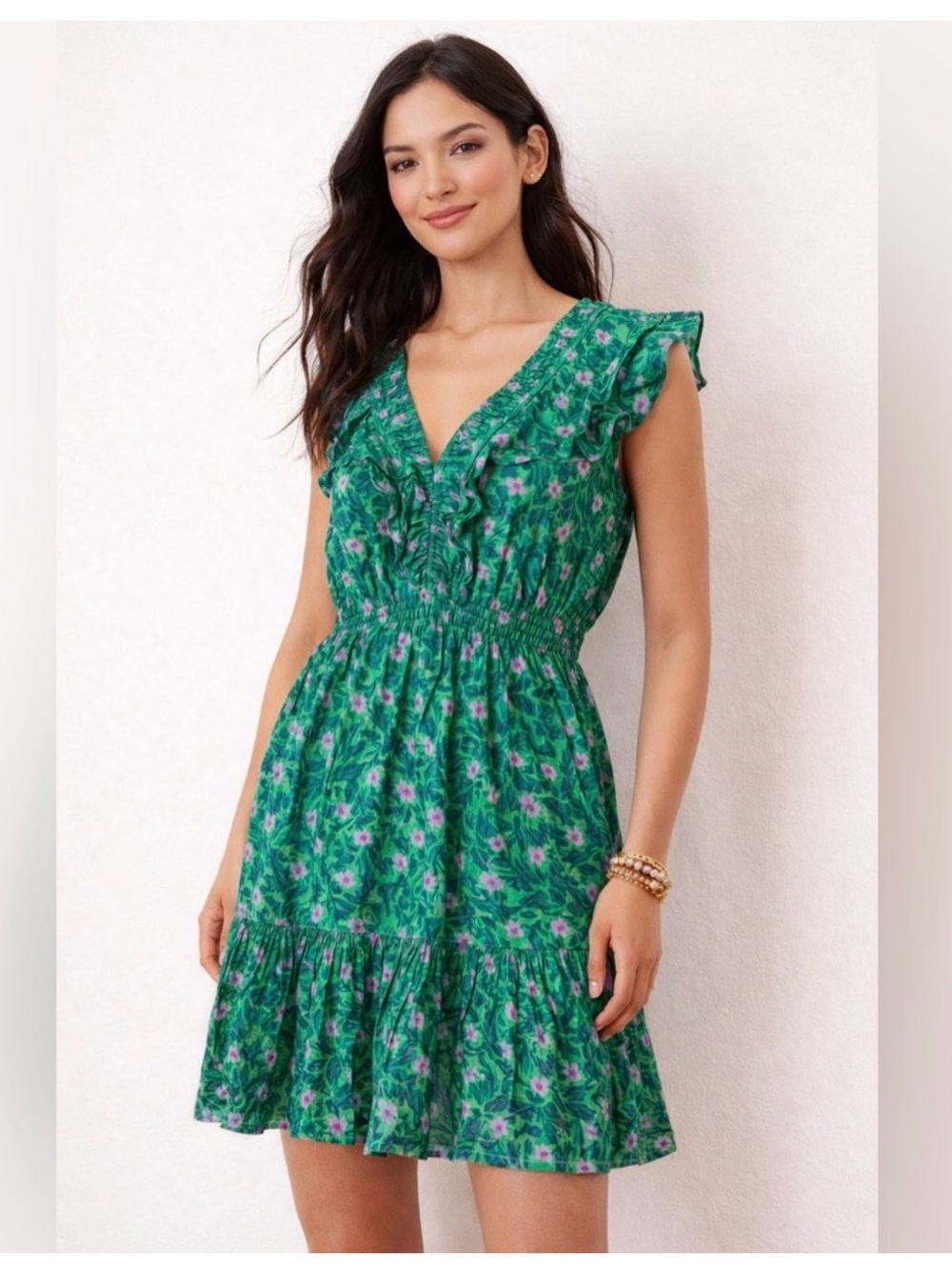 Roller Rabbit Cerro Ondika Mini Dress In
Green